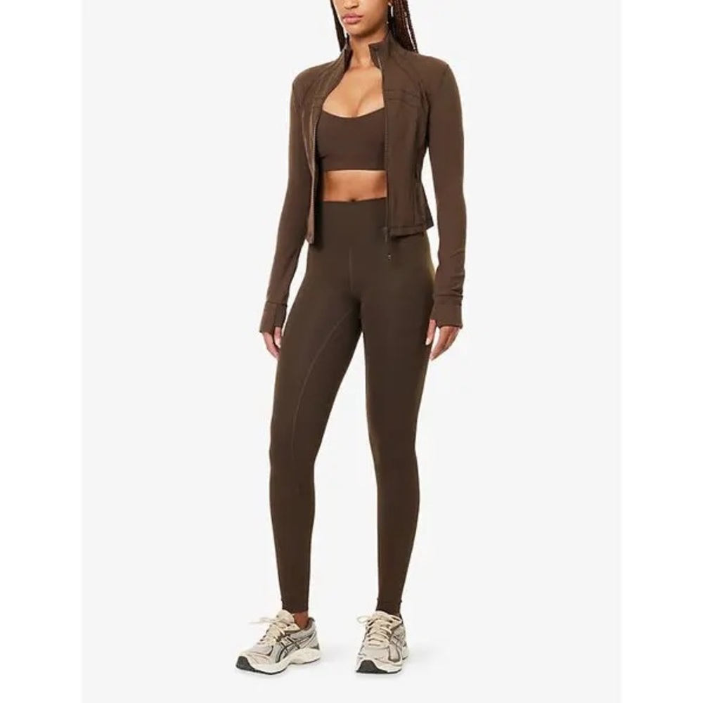 Lululemon Brown High-Waist Active Leggings set